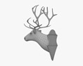 鹿の頭 3Dモデル