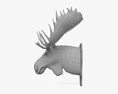 ヘラジカの頭 3Dモデル