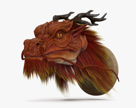 Голова китайского дракона 3D модель