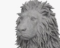 ライオンヘッド彫刻 3Dモデル