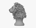 Скульптура головы льва 3D модель