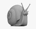 달팽이 동상 3D 모델 