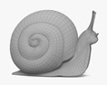 달팽이 동상 3D 모델 