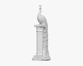 Статуя павлина 3D модель