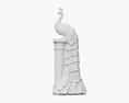 Estatua de pavo real Modelo 3D