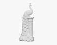 Statua di pavone Modello 3D