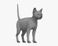 Tuxedo Cat 3D 모델 