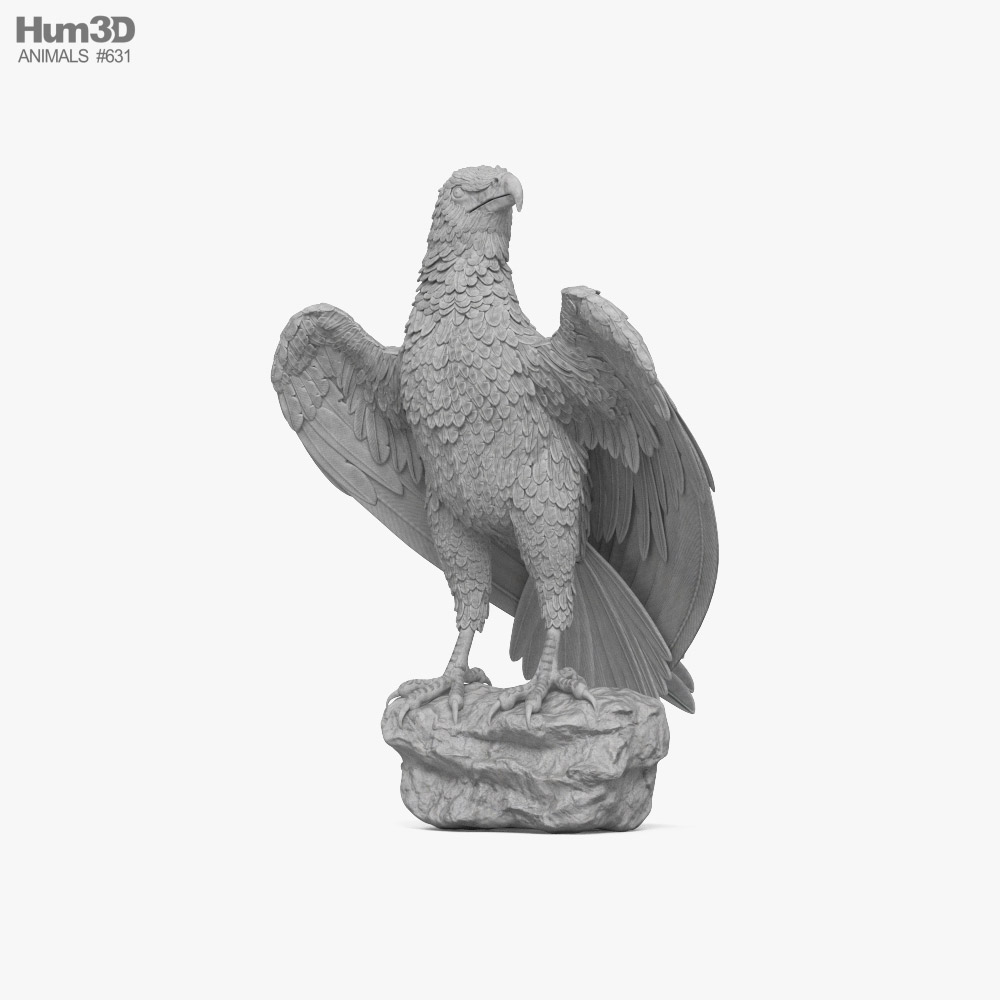 Statue d'aigle Modèle 3D