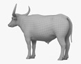 河水牛 3D模型