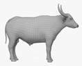 河水牛 3D模型