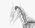Système nerveux du cheval Modèle 3d
