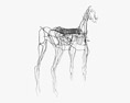 Lymphsystem des Pferdes 3D-Modell