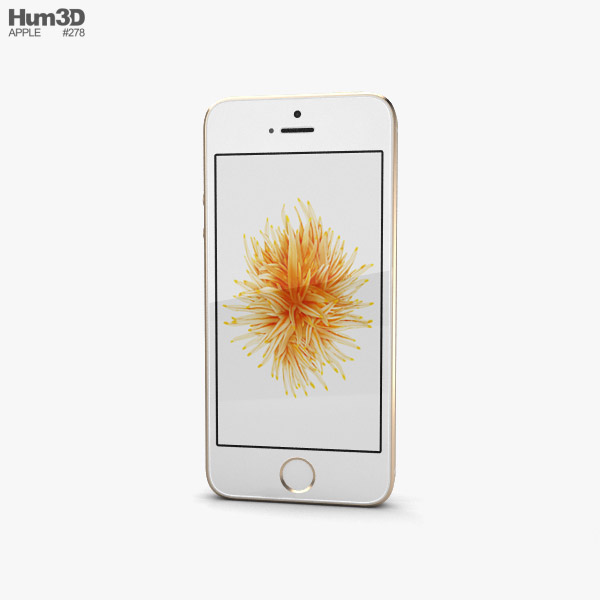 Apple iPhone SE 2 Gold 3Dモデル