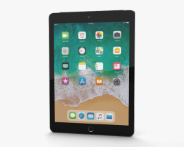 Apple iPad 9.7-inch (2018) Cellular Space Gray 3D model