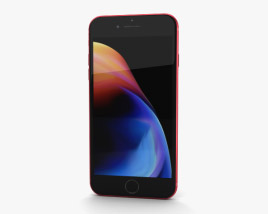 Apple iPhone 8 Plus Red 3D model