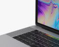 Apple MacBook Pro 15 inch (2018) Silver Modello 3D