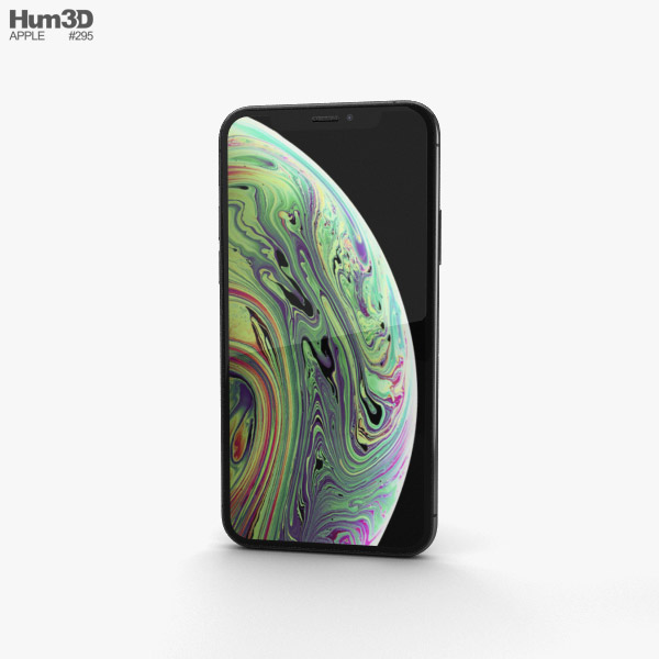Apple iPhone XS Space Gray 3D 모델 