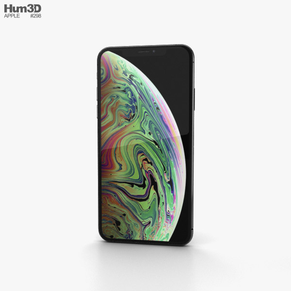 Apple iPhone XS Max Space Gray 3D 모델 
