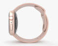 Apple Watch Series 4 40mm Gold Aluminum Case with Pink Sand Sport Band 3D 모델 