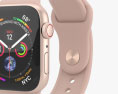 Apple Watch Series 4 40mm Gold Aluminum Case with Pink Sand Sport Band 3d model