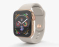 Apple Watch Series 4 40mm Gold Stainless Steel Case with Stone Sport Band Modello 3D