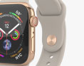 Apple Watch Series 4 40mm Gold Stainless Steel Case with Stone Sport Band 3D 모델 