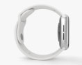 Apple Watch Series 4 40mm Silver Aluminum Case with White Sport Band 3D模型