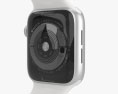 Apple Watch Series 4 40mm Silver Aluminum Case with White Sport Band Modello 3D