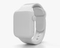 Apple Watch Series 4 40mm Silver Aluminum Case with White Sport Band 3Dモデル