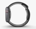 Apple Watch Series 4 40mm Space Gray Aluminum Case with Black Sport Band 3D 모델 