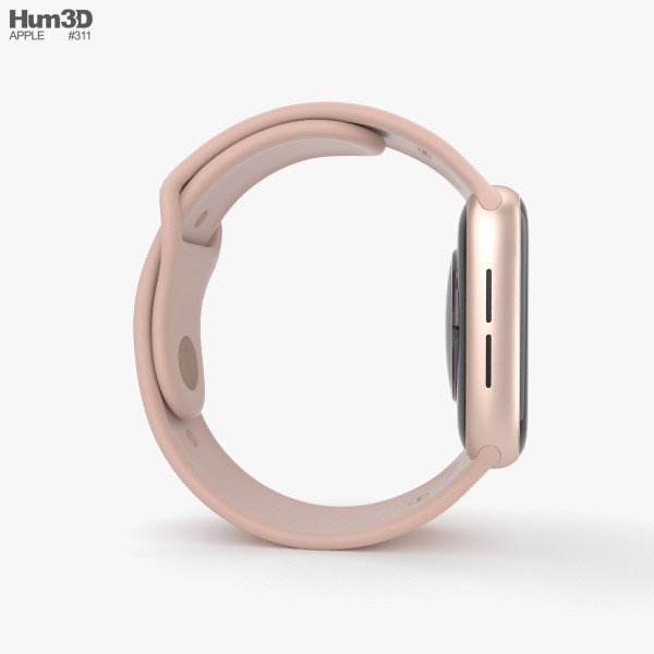 Apple Watch Series 44mm Gold Aluminum Case with Pink Sand Sport Band  modelo 3D Electrónica no 3DModels