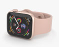Apple Watch Series 4 44mm Gold Aluminum Case with Pink Sand Sport Band 3D-Modell