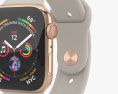 Apple Watch Series 4 44mm Gold Stainless Steel Case with Stone Sport Band Modelo 3D