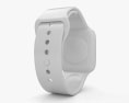 Apple Watch Series 4 44mm Silver Aluminum Case with White Sport Band 3D 모델 