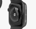 Apple Watch Series 4 44mm Space Black Stainless Steel Case with Black Sport Band 3D модель