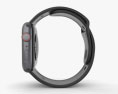 Apple Watch Series 4 44mm Space Gray Aluminum Case with Black Sport Band 3d model