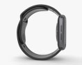 Apple Watch Series 4 44mm Space Gray Aluminum Case with Black Sport Band 3d model