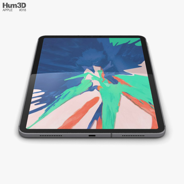 Apple iPad Pro 11-inch (2018) Space Gray 3D model - Download