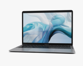 Apple MacBook Air (2018) Silver Modelo 3D