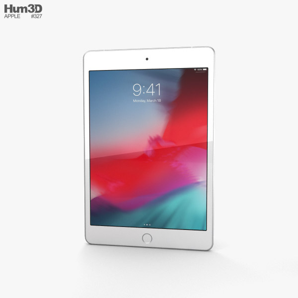 Apple iPad mini (2019) Cellular Silver Modèle 3D