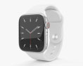 Apple Watch Series 5 40mm Silver Aluminum Case with Sport Band 3D модель