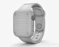 Apple Watch Series 5 40mm Silver Aluminum Case with Sport Band 3D модель