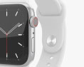 Apple Watch Series 5 40mm Silver Aluminum Case with Sport Band 3Dモデル