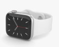 Apple Watch Series 5 40mm Silver Aluminum Case with Sport Band 3D模型