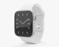 Apple Watch Series 5 44mm Silver Aluminum Case with Sport Band 3D-Modell