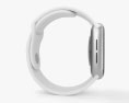 Apple Watch Series 5 44mm Silver Aluminum Case with Sport Band 3D-Modell