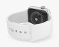 Apple Watch Series 5 44mm Silver Aluminum Case with Sport Band 3d model
