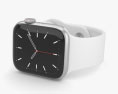 Apple Watch Series 5 44mm Silver Aluminum Case with Sport Band Modelo 3d