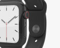 Apple Watch Series 5 44mm Space Black Stainless Steel Case with Sport Band 3D模型