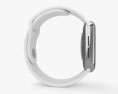 Apple Watch Series 5 44mm Stainless Steel Case with Sport Band 3d model